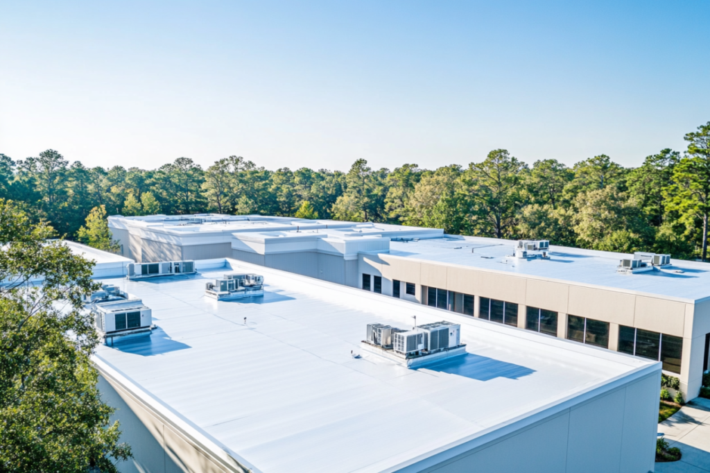commercial roofing services in The Woodlands, TX